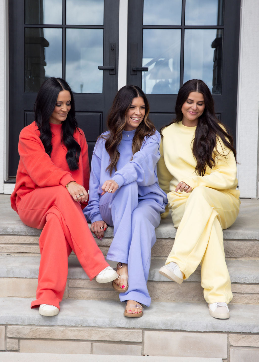 Throw on Wide Leg Sweatpants by Lily & Lottie