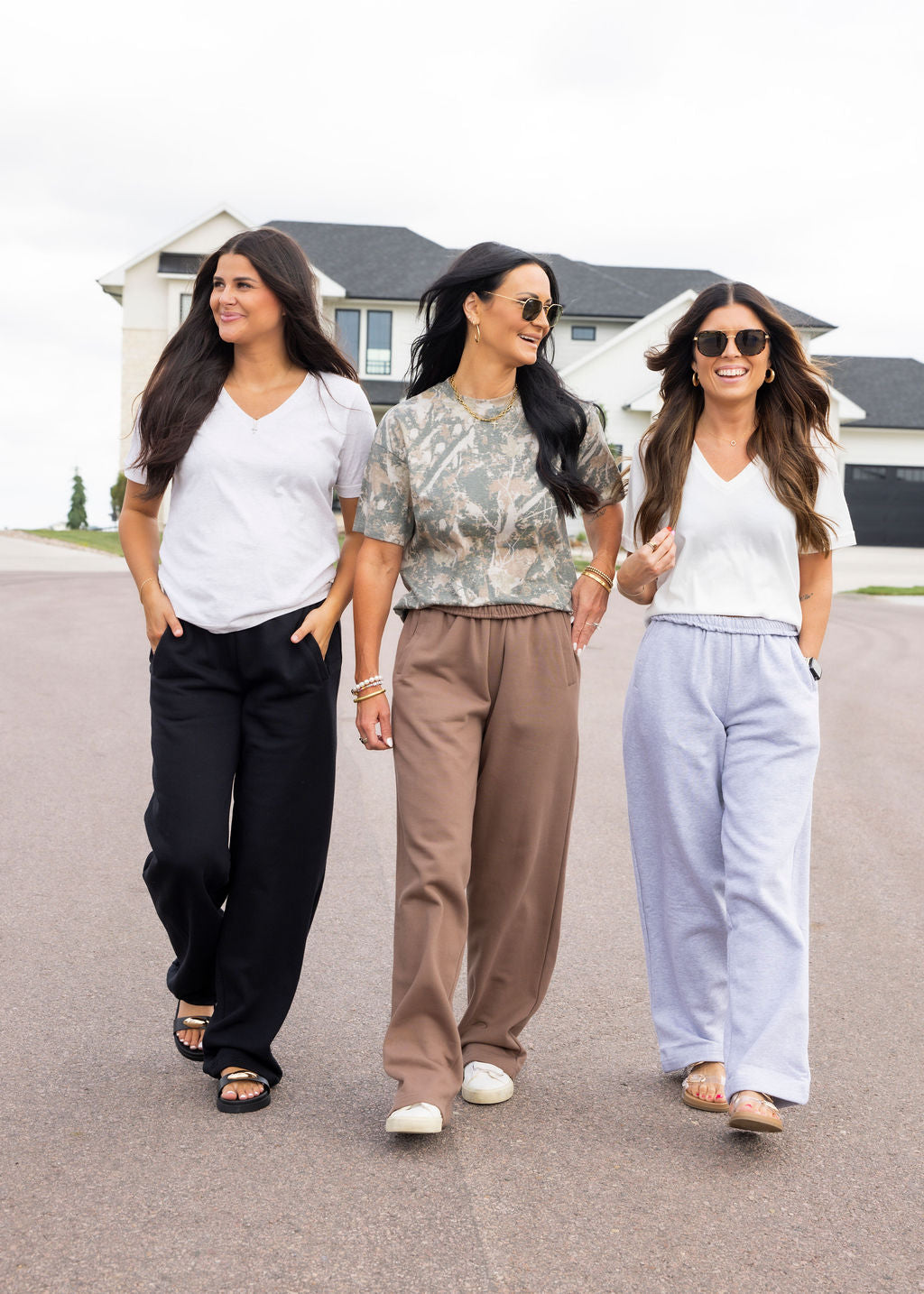 Throw on Wide Leg Sweatpants by Lily & Lottie