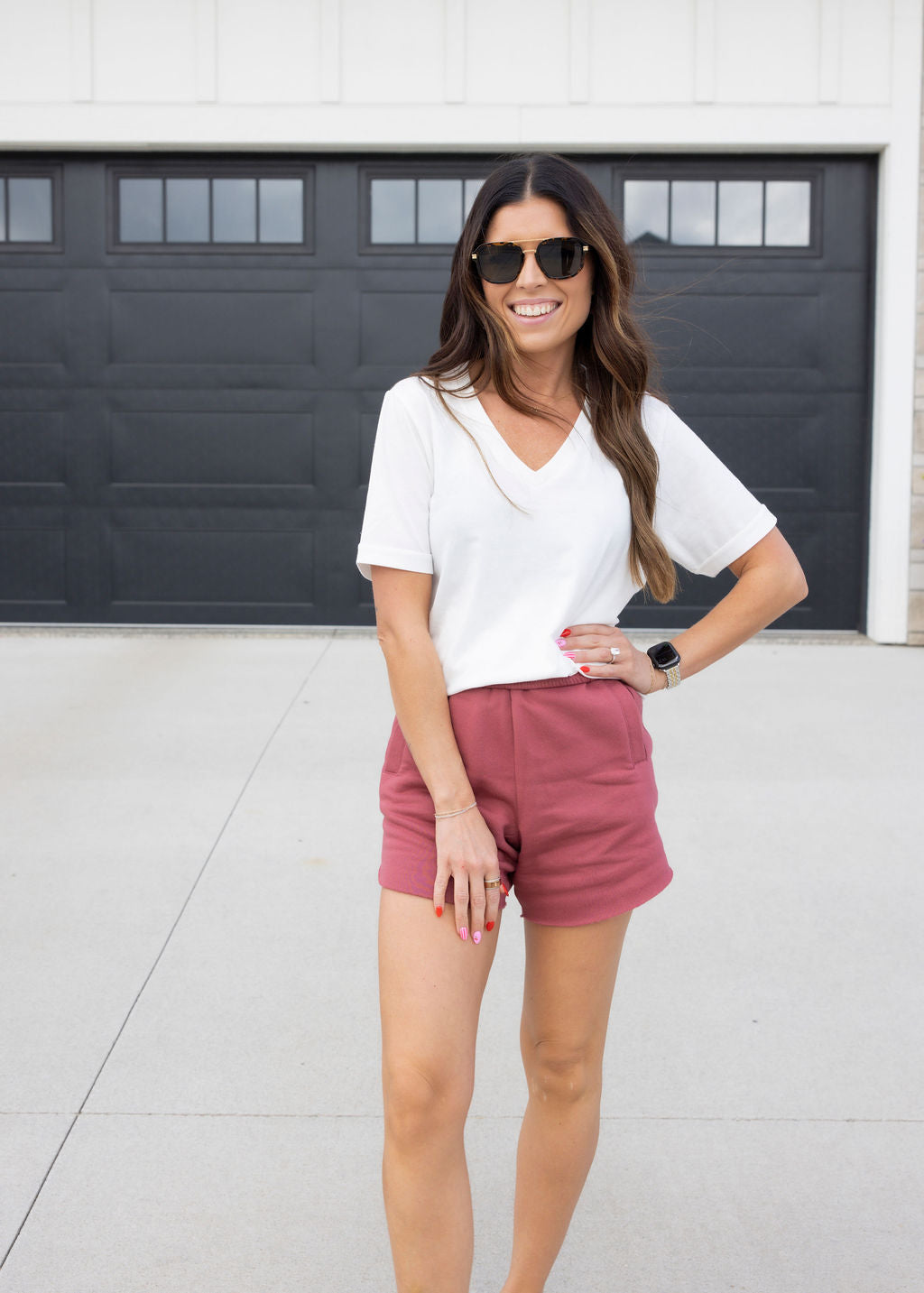 Essentials V-Neck Tee by Lily & Lottie