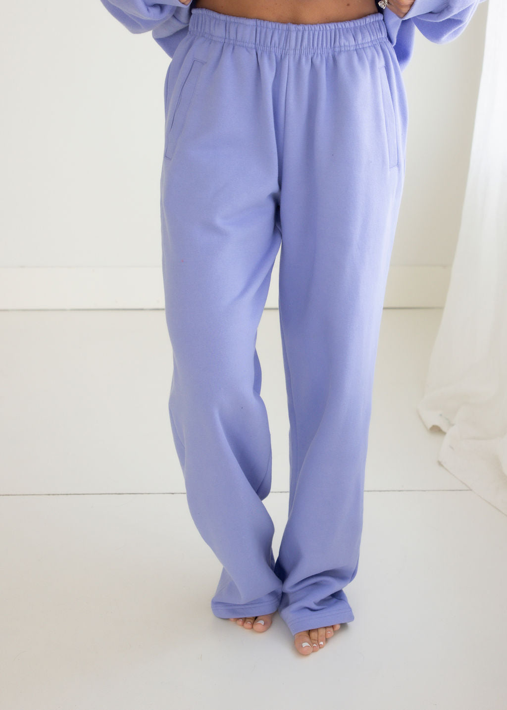 Throw on Wide Leg Sweatpants by Lily & Lottie