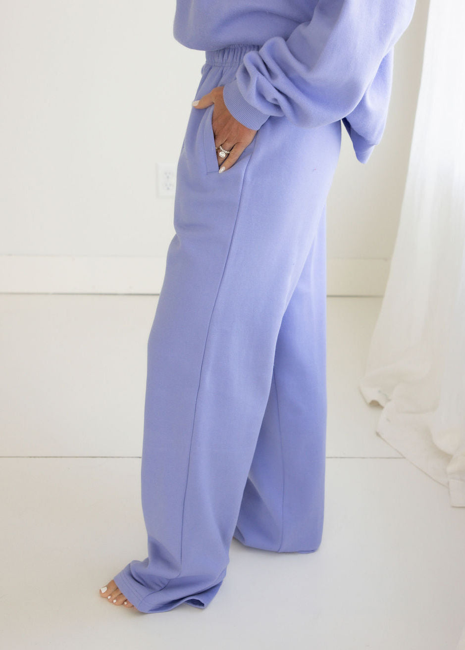 Throw on Wide Leg Sweatpants by Lily & Lottie