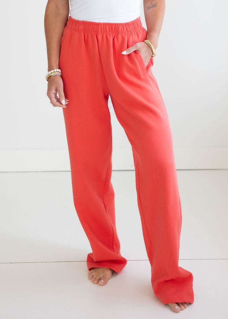 Throw on Wide Leg Sweatpants by Lily & Lottie