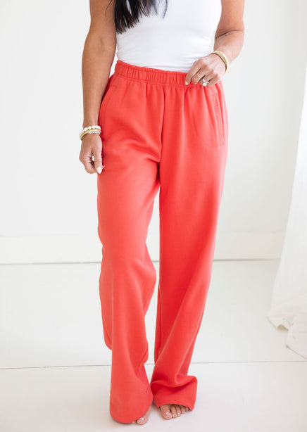 Throw on Wide Leg Sweatpants by Lily & Lottie product view