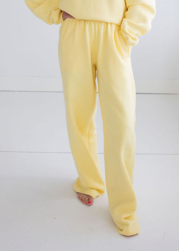 Throw on Wide Leg Sweatpants by Lily & Lottie