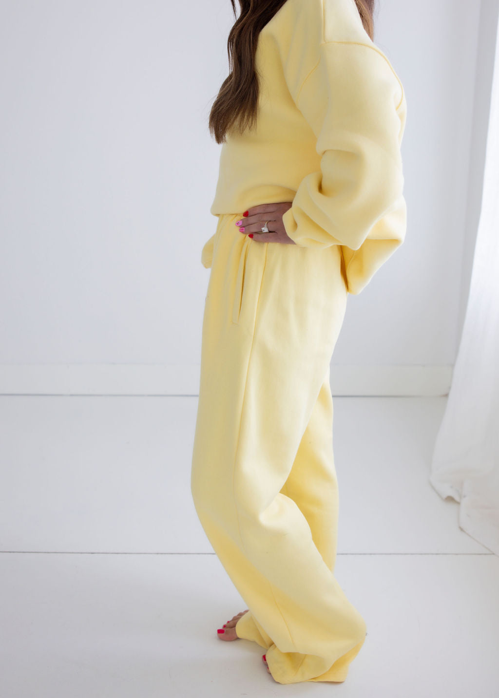 Throw on Wide Leg Sweatpants by Lily & Lottie