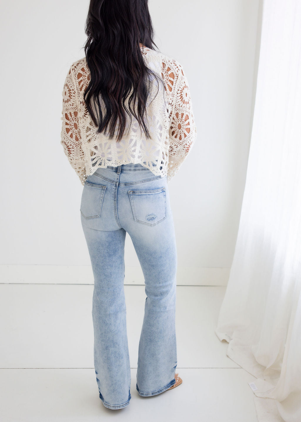 Britnie Crochet Front Tie Top