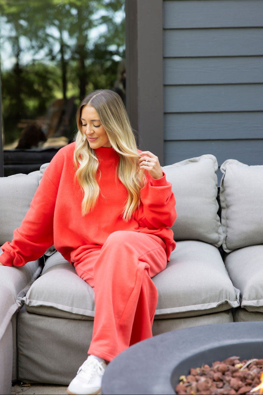 Throw on Wide Leg Sweatpants by Lily & Lottie
