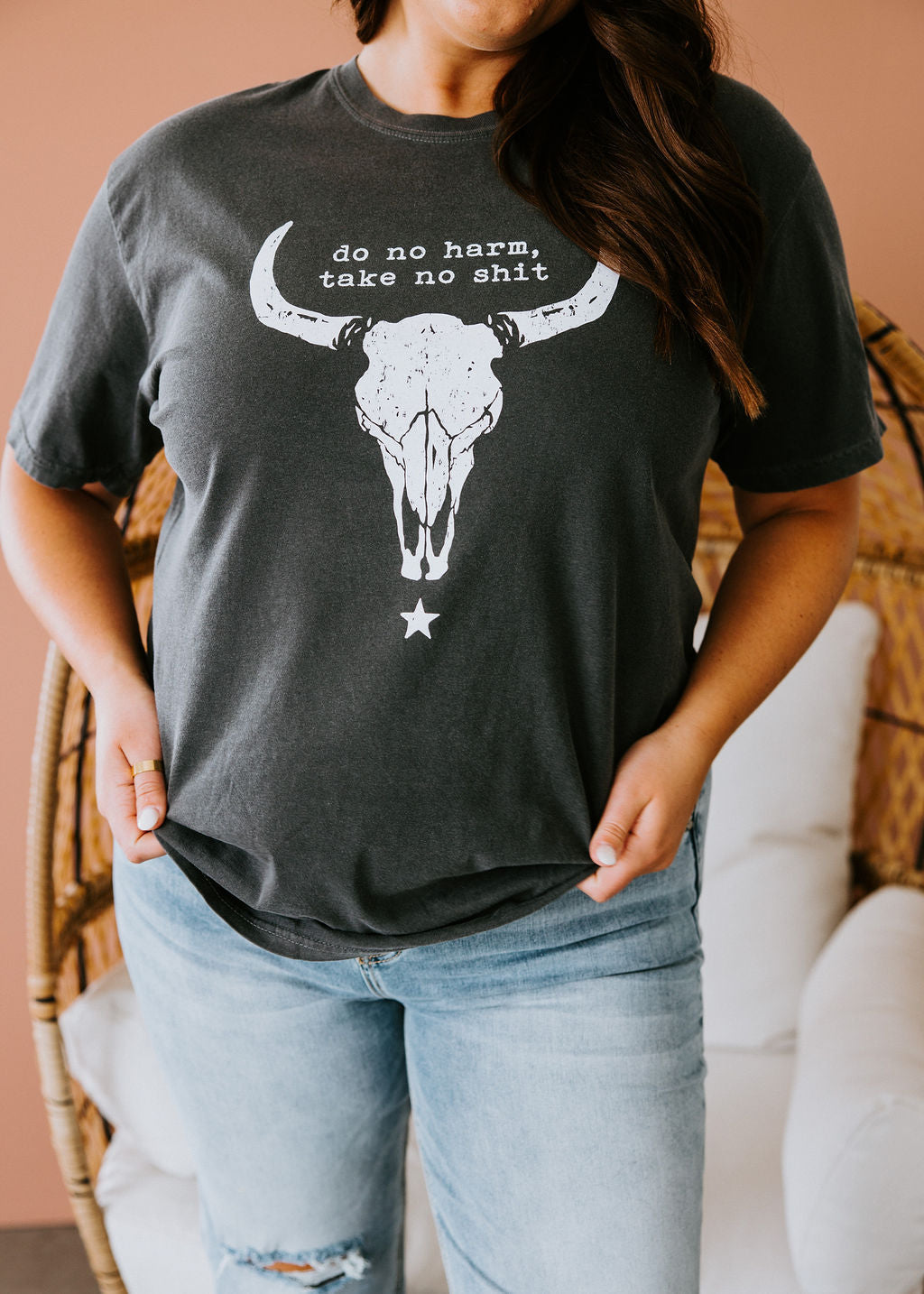 Curvy Do No Harm Graphic Tee