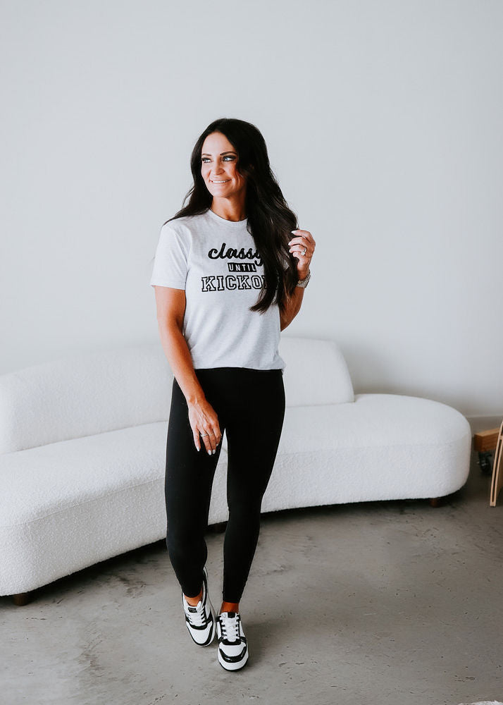 Curvy Classy Until Kickoff Graphic Tee