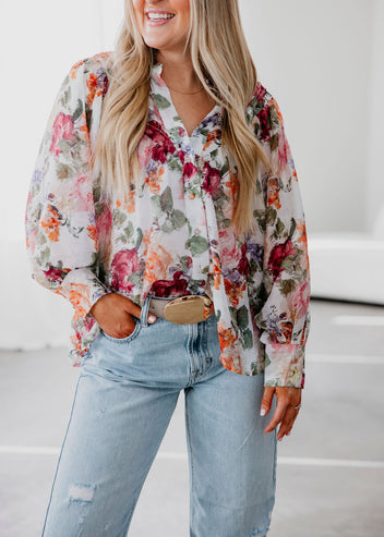 Justina Floral Blouse