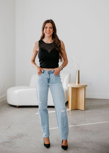 Kaitlyn Sweetheart Knit Tank