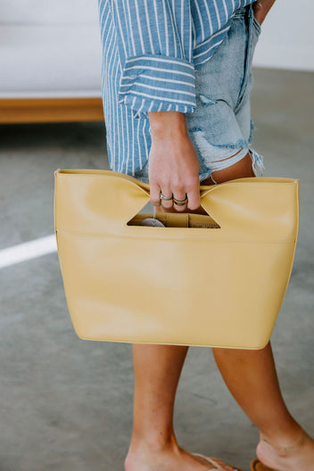 Jillian Faux Leather Tote Bag