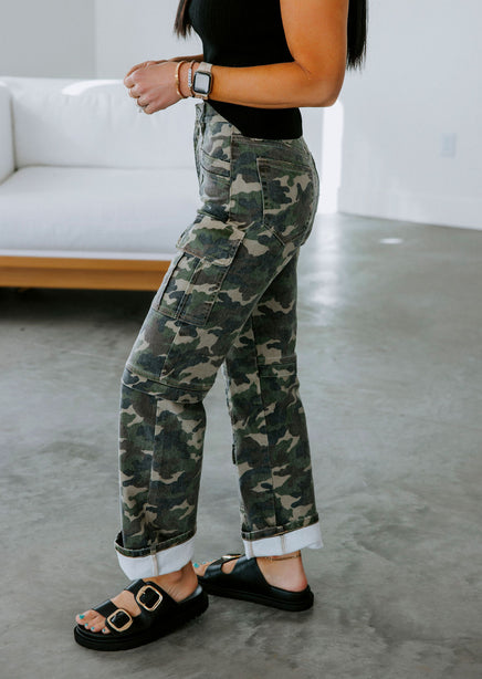 Tracey Hidden Camo Cargo Jean