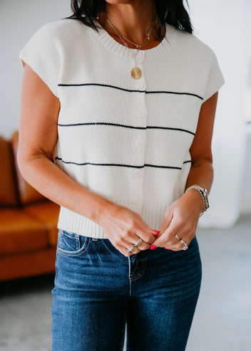 Meeka Button Front Sweater