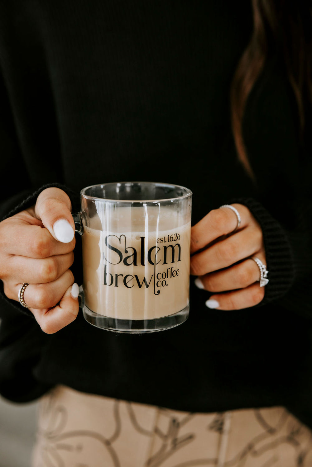 Salem Brew Glass Coffee Mug