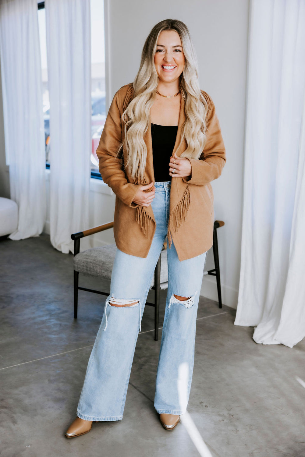 Fernanda Fringe Coat