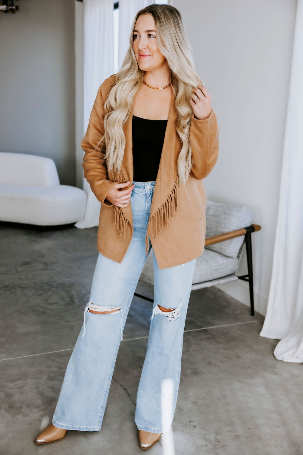 Fernanda Fringe Coat