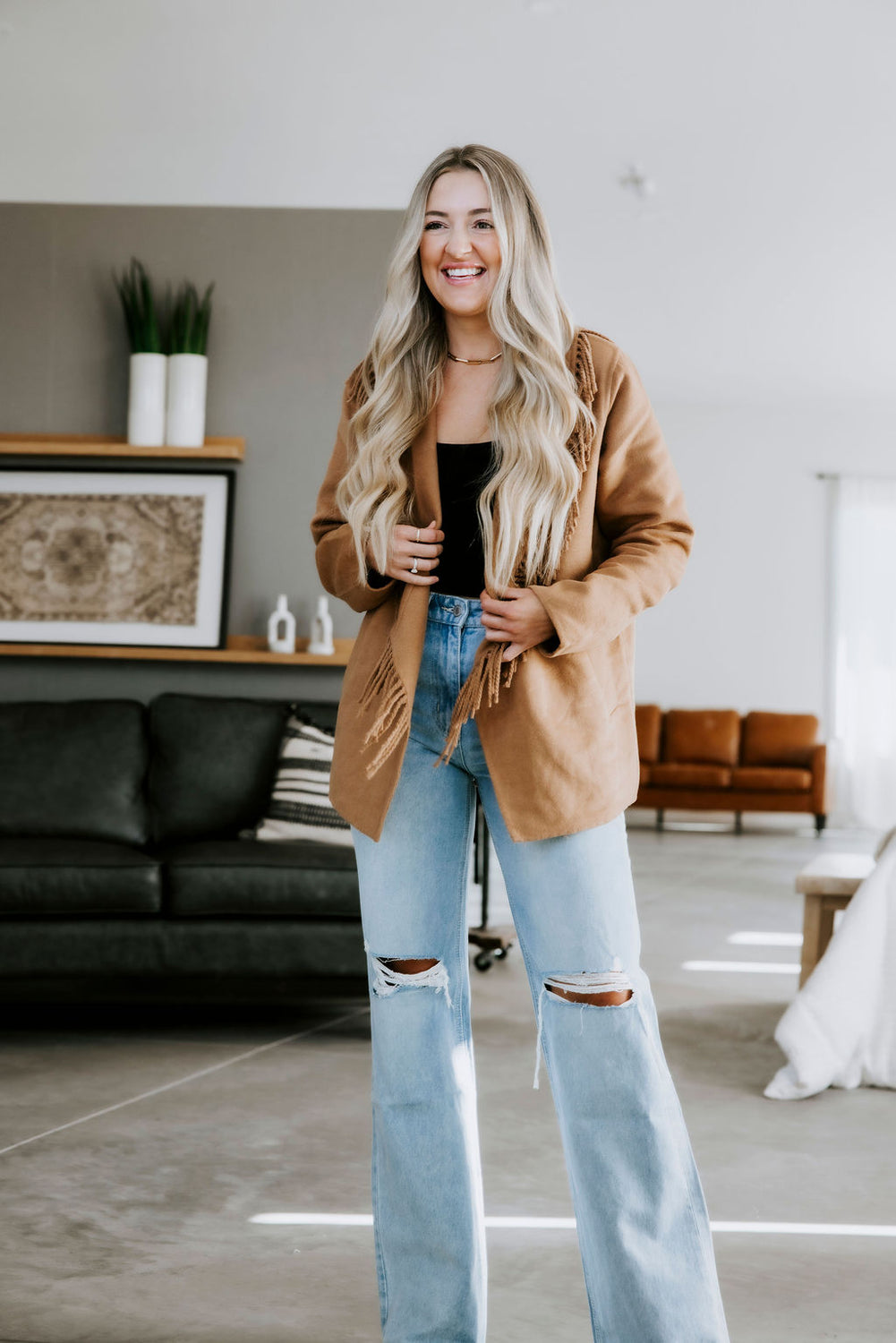 Fernanda Fringe Coat