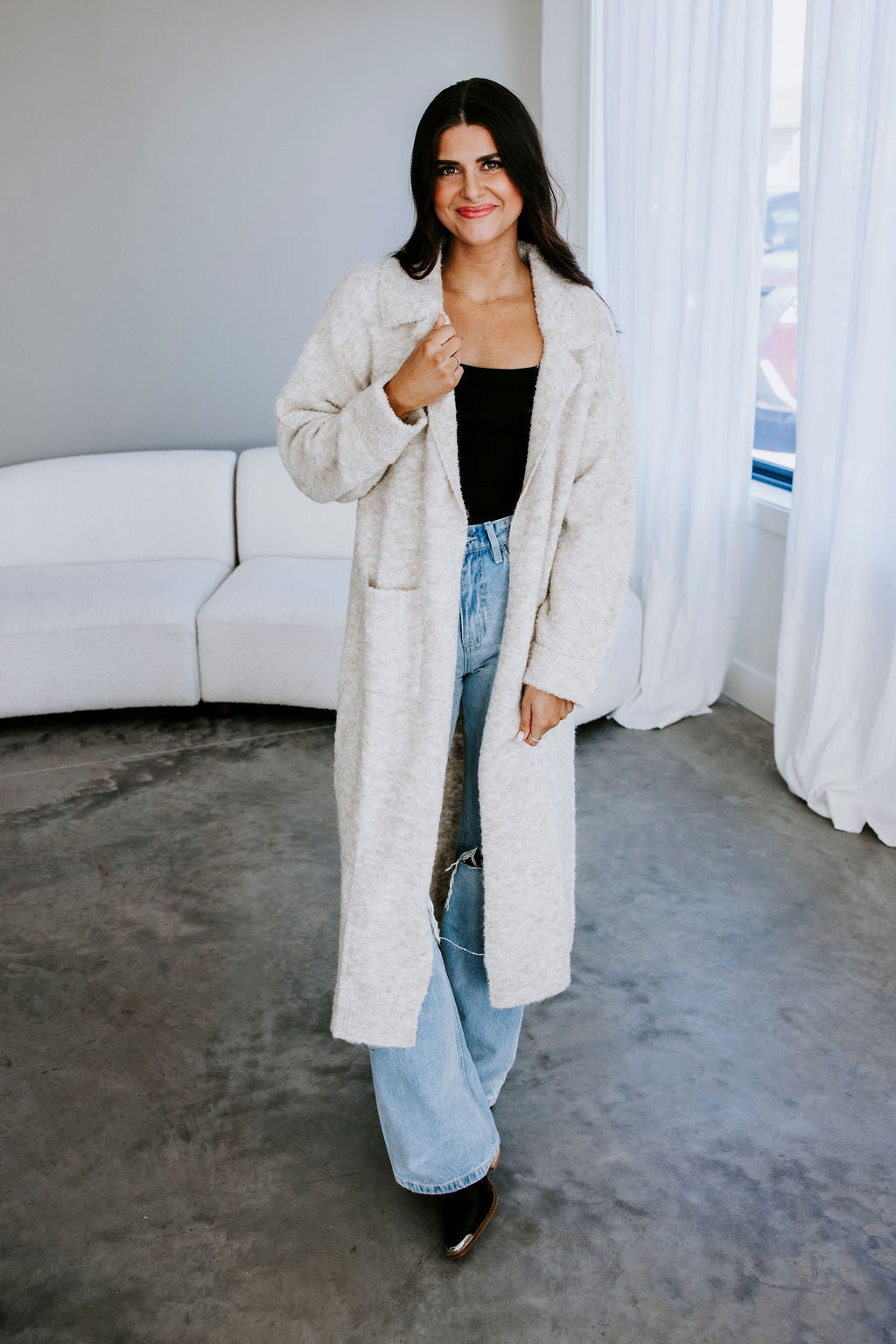 image of Robbie Longline Knit Cardigan