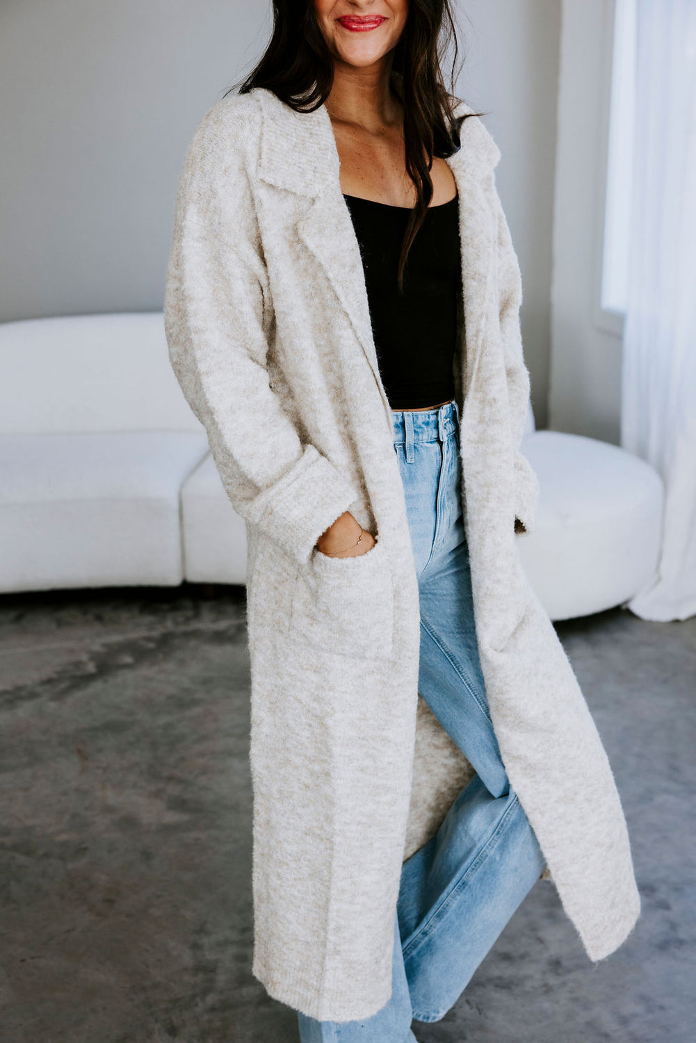 Robbie Longline Knit Cardigan