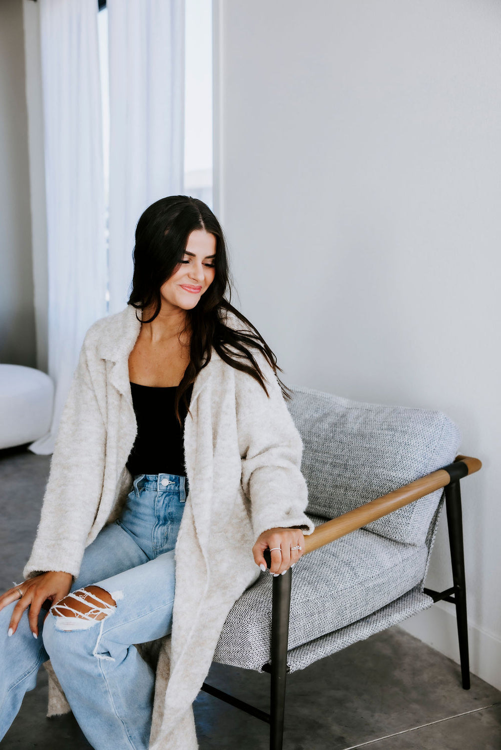 Robbie Longline Knit Cardigan
