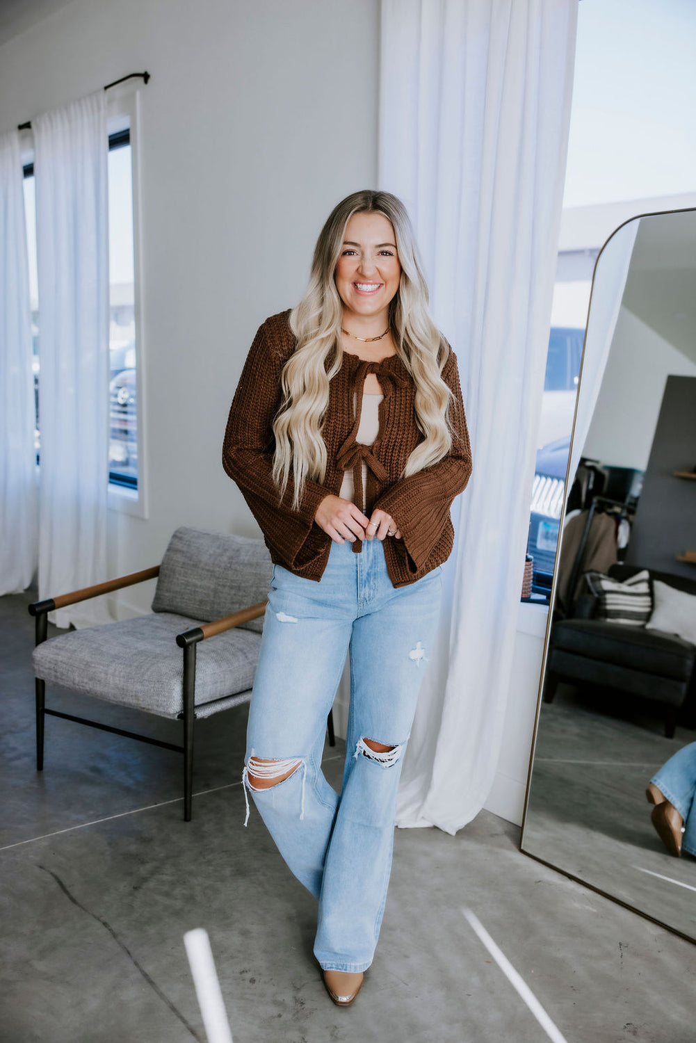 Caty Open Front Sweater