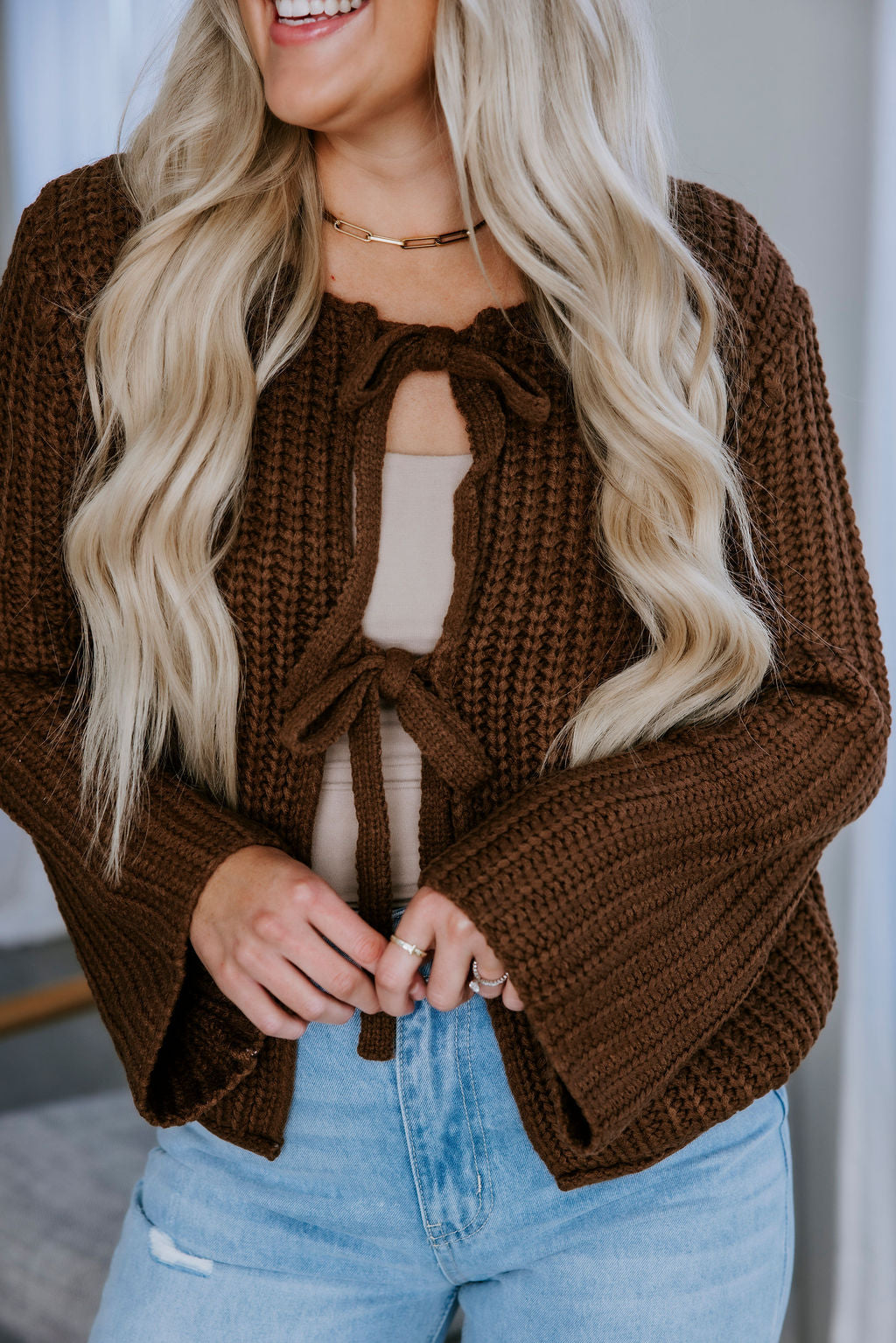 image of Caty Open Front Sweater