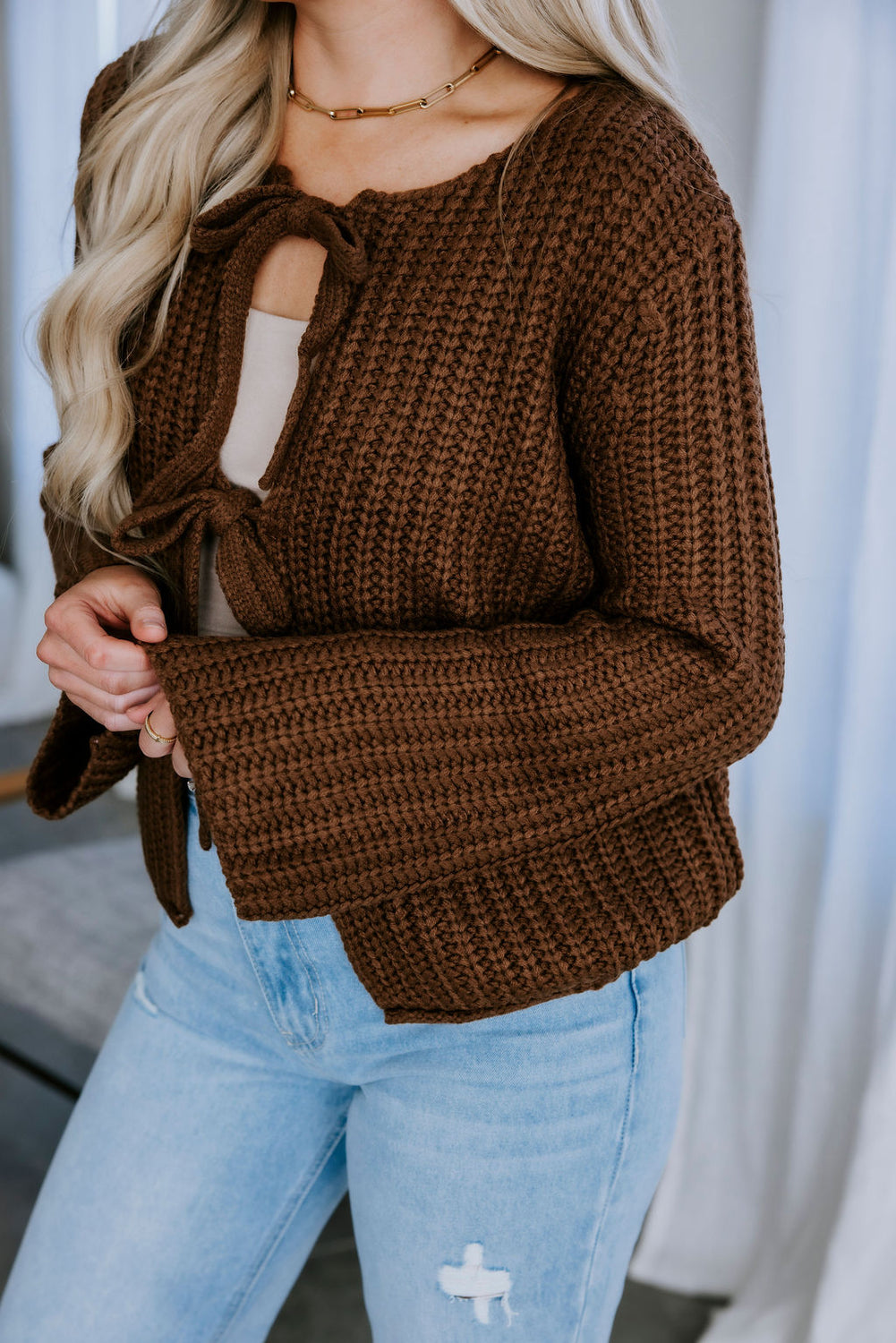 Caty Open Front Sweater