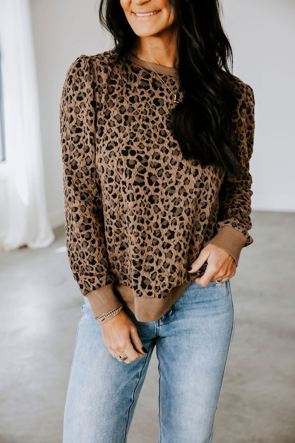 Zaya Leopard Print Top