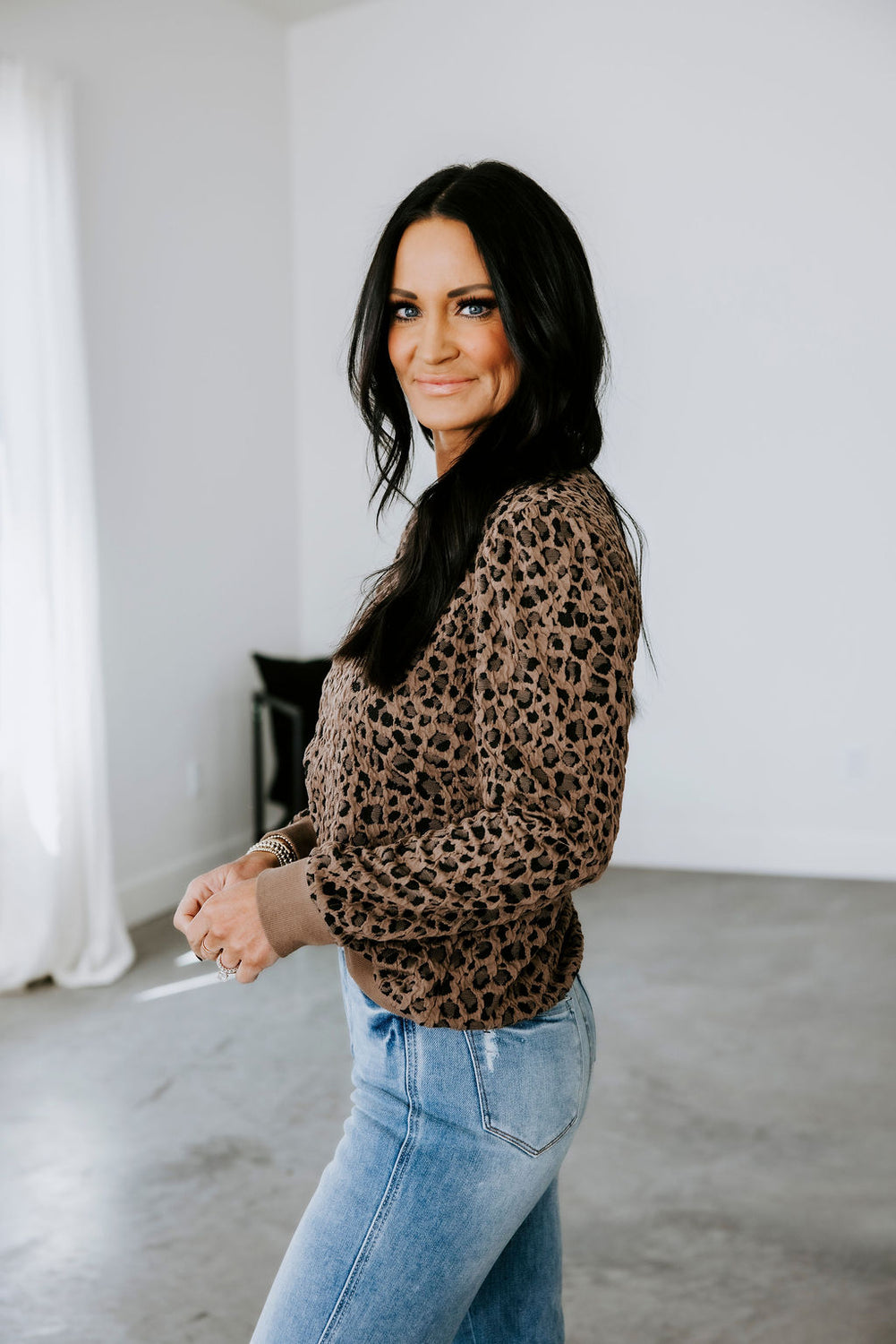 Zaya Leopard Print Top