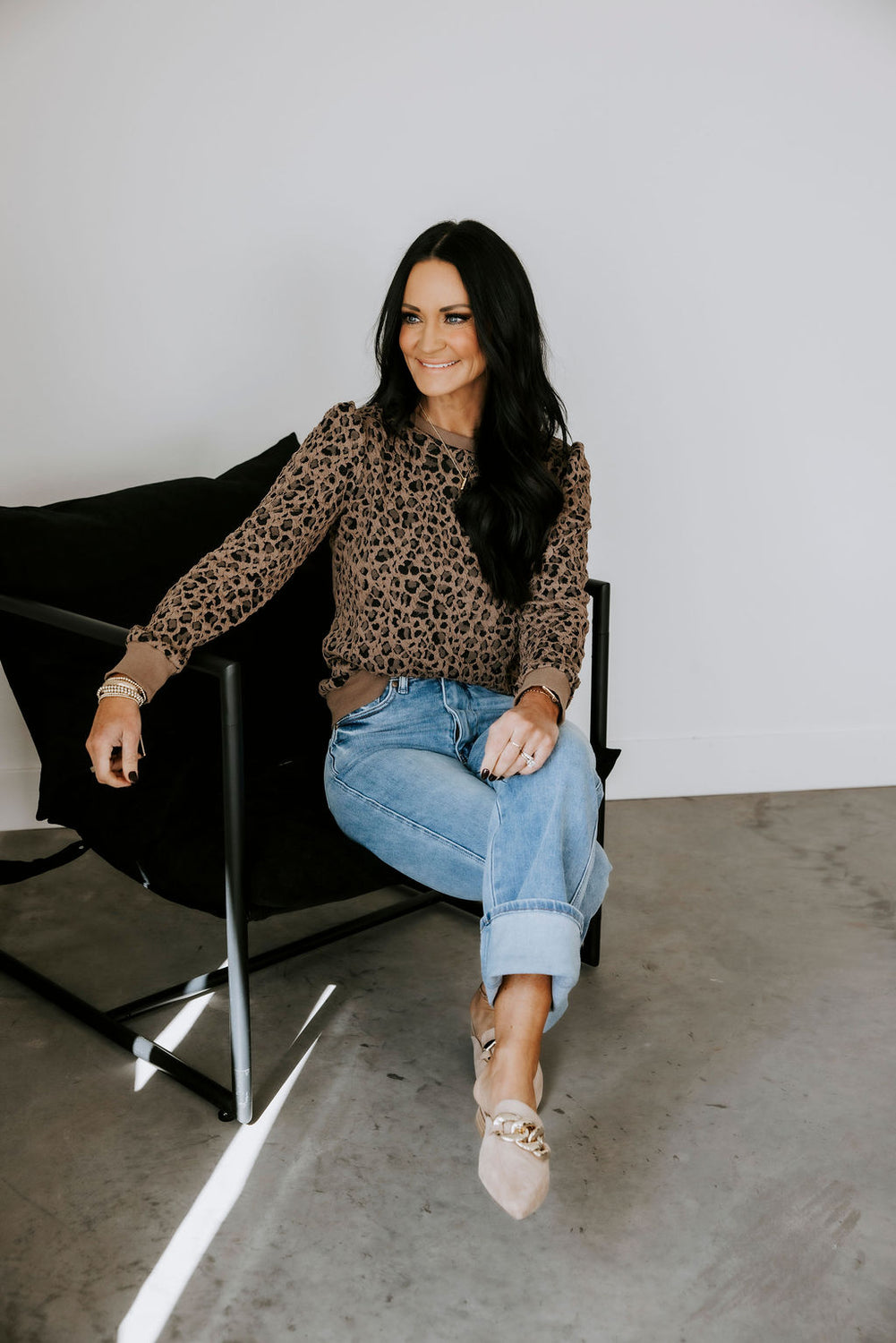 Zaya Leopard Print Top