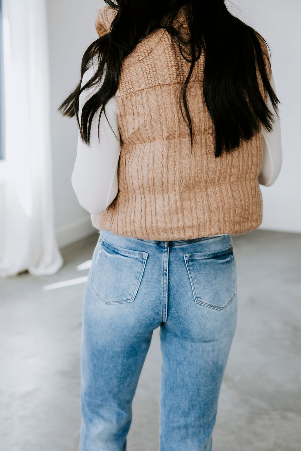 Stormi Cable Puffer Vest