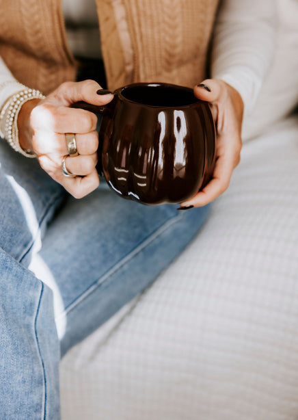 Pumpkin Figurine Mug product view