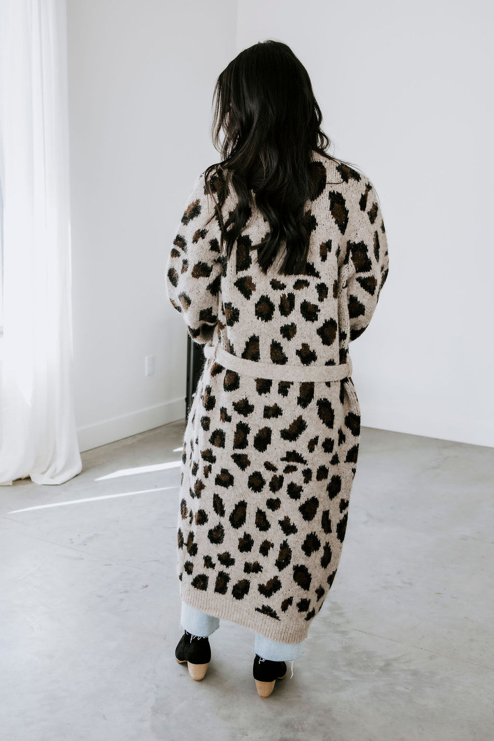 Farrah Leopard Duster Cardigan