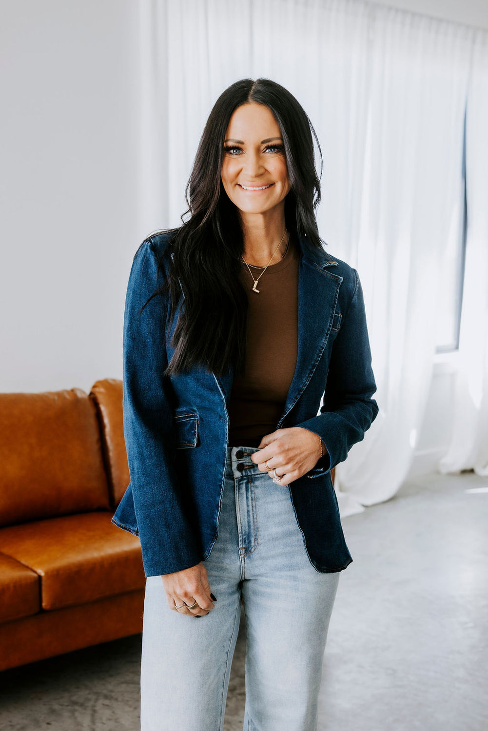 Bri Denim Blazer