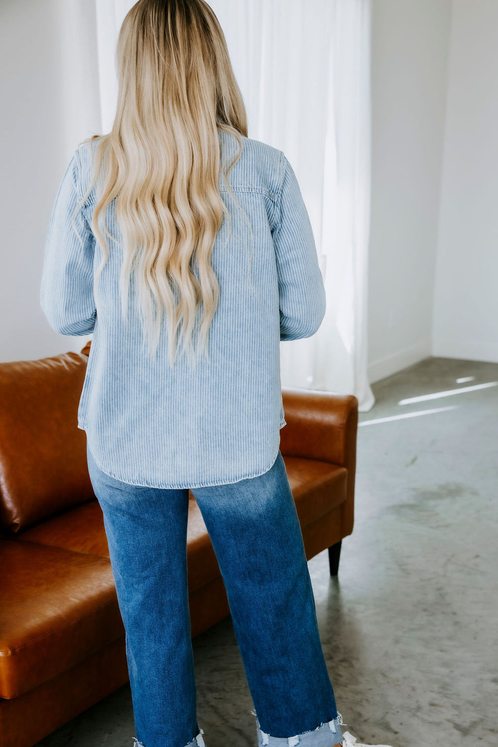 Pippin Striped Denim Shacket