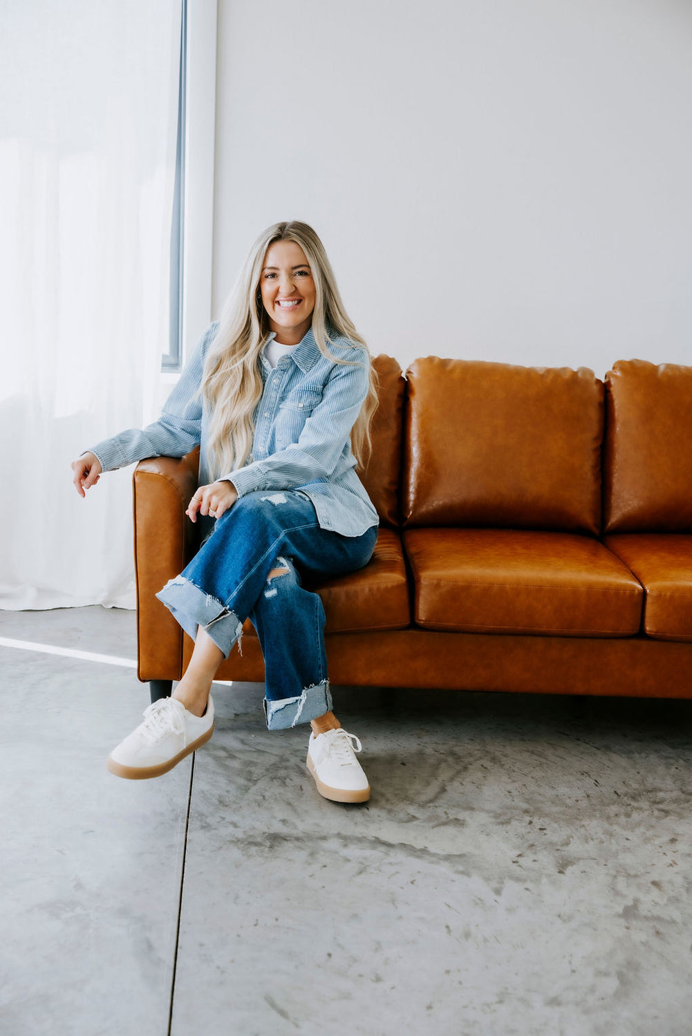 Pippin Striped Denim Shacket