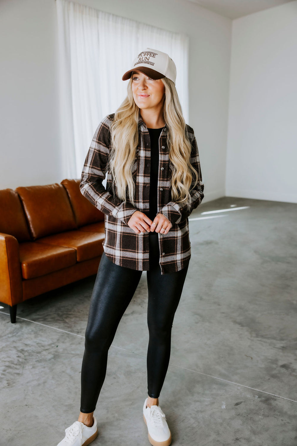 Cassian Plaid Button Down Top