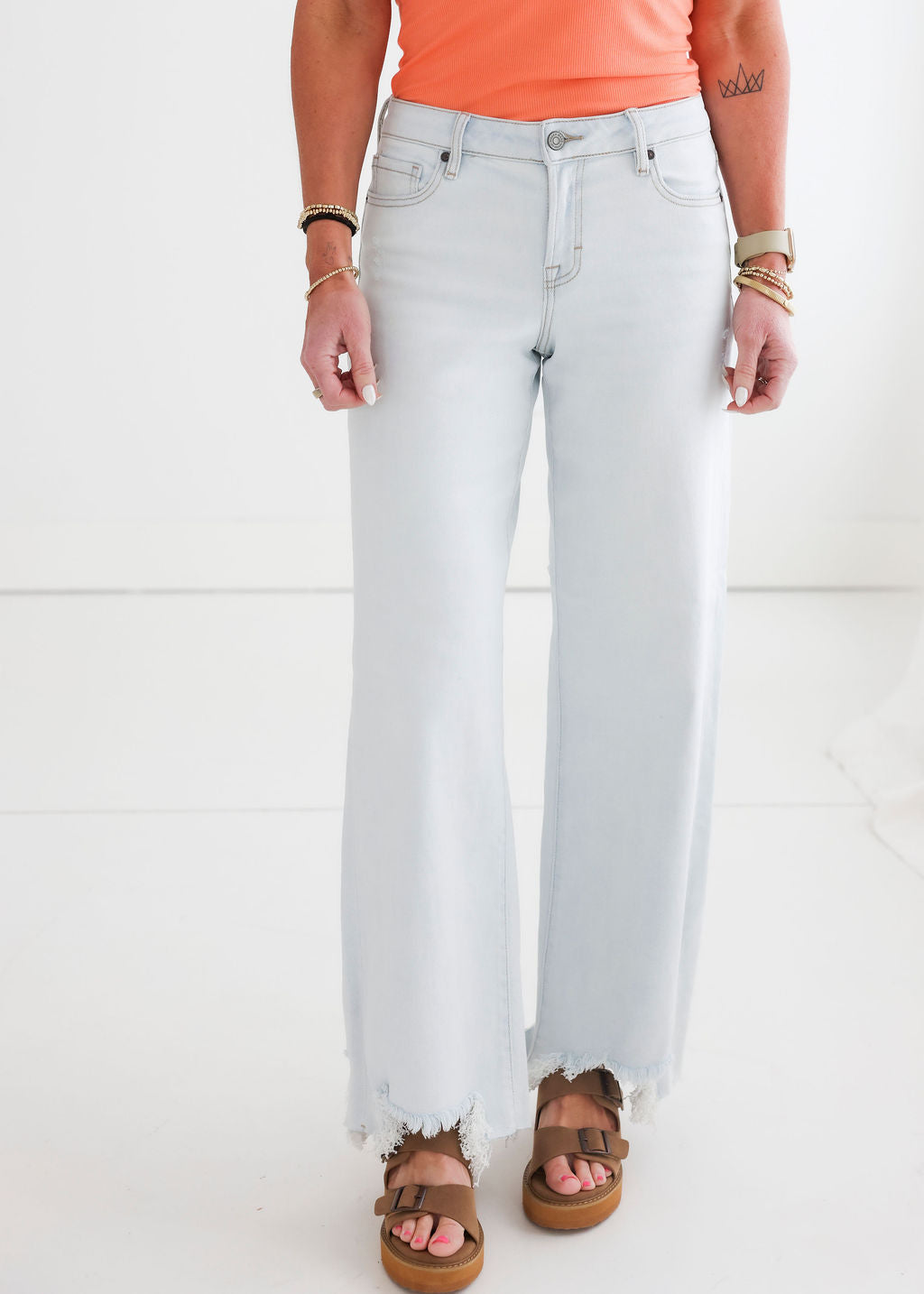 image of Rakael Hidden Wide Leg Jean