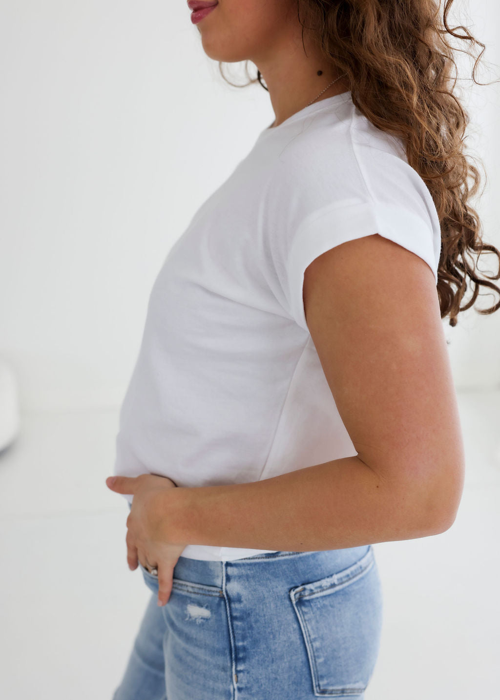 Francene Folded Sleeve Tee