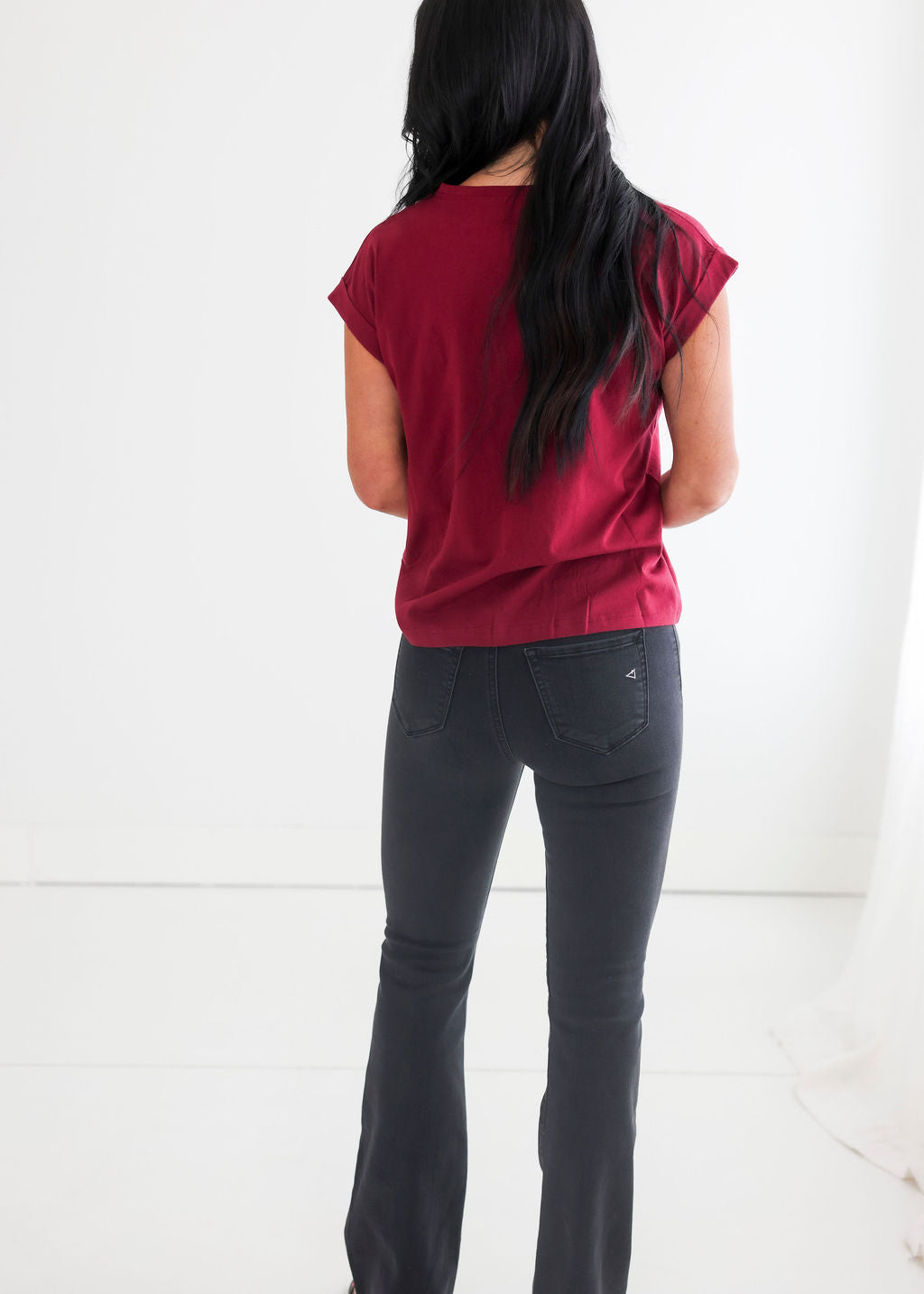 Francene Folded Sleeve Tee