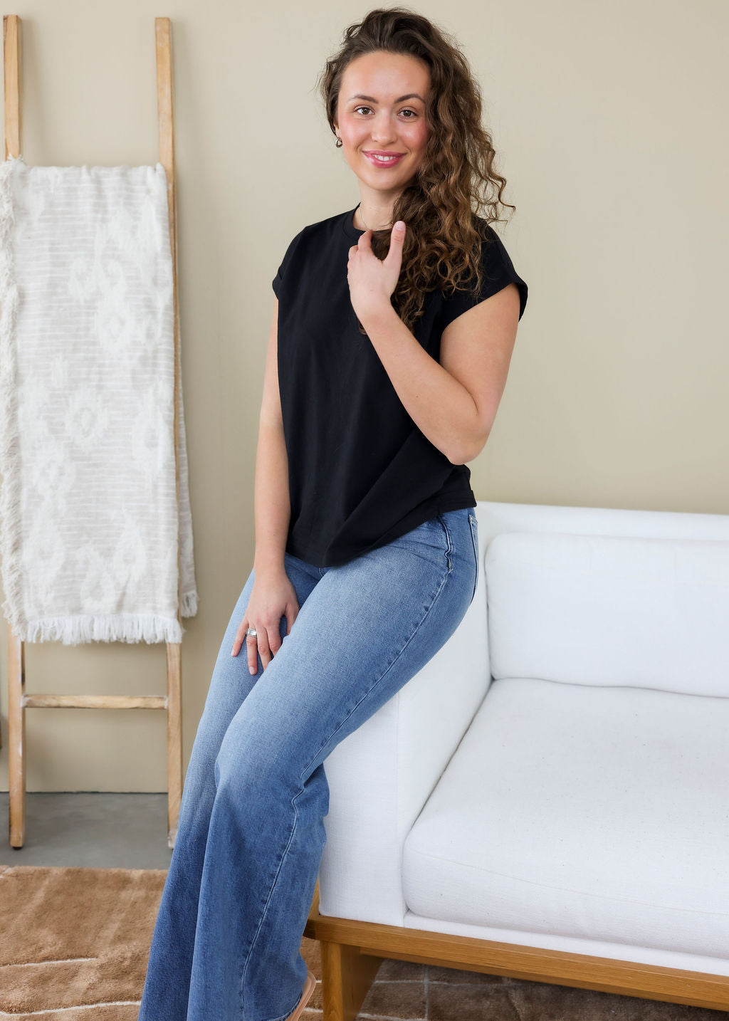 Francene Folded Sleeve Tee