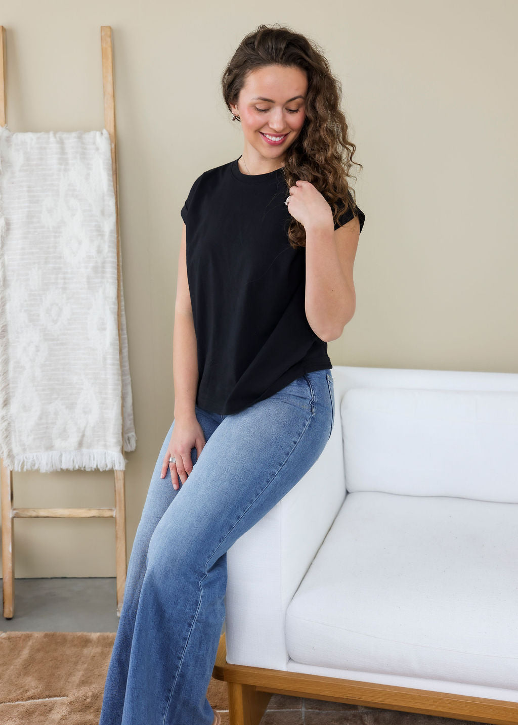 Francene Folded Sleeve Tee