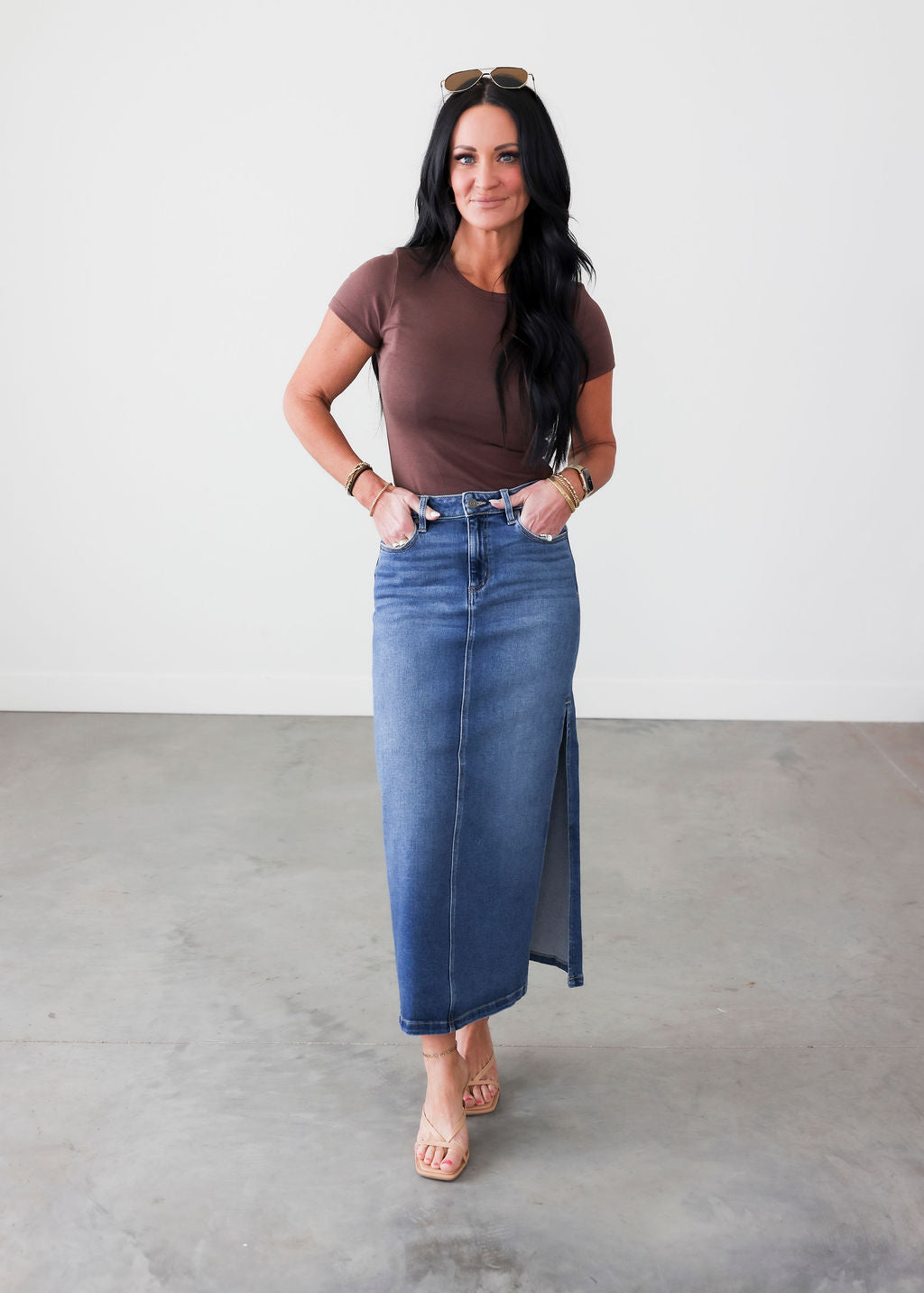 Kacen Hidden Midi Skirt