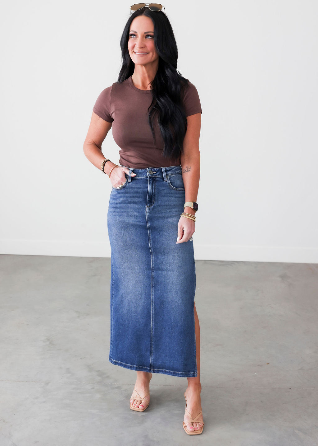 Kacen Hidden Midi Skirt
