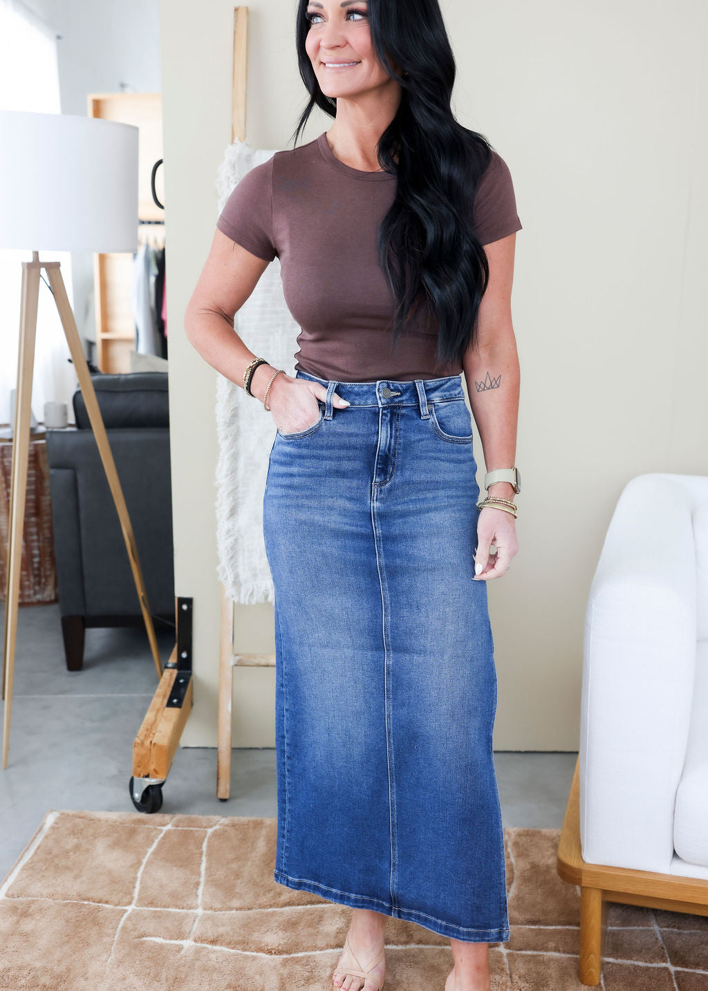 Kacen Hidden Midi Skirt