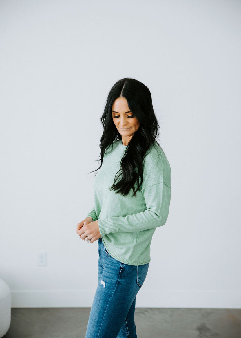 Marleigh Contrast Trim Relaxed Hooded Pullover - BACK IN STOCK