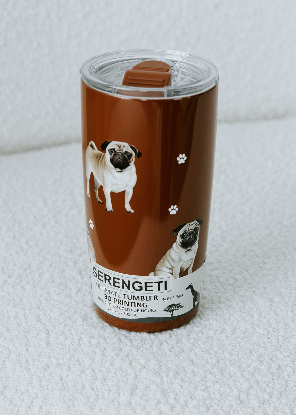 image of Pug Stainless Steel Tumbler