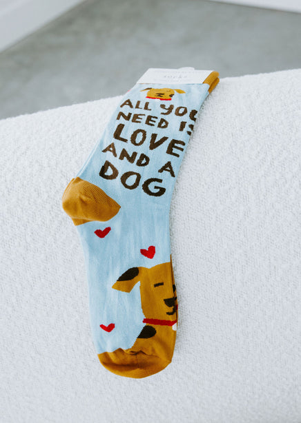 Love and a Dog Socks