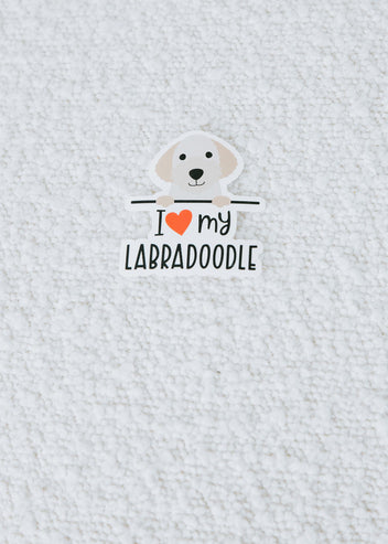 I Love My Dog Stickers